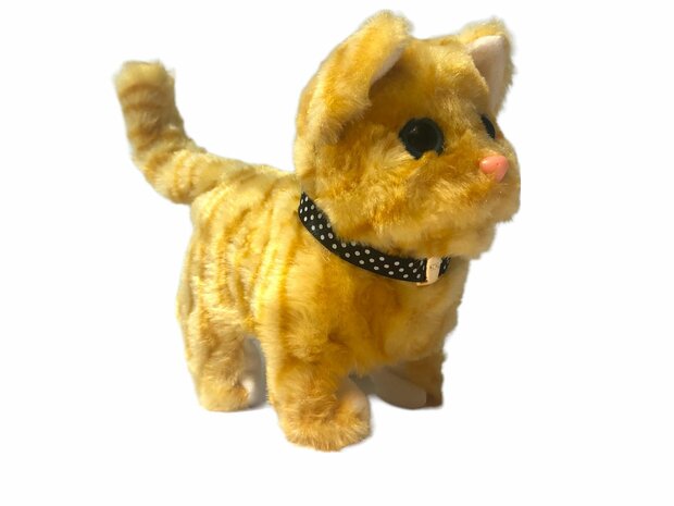 Cute Little kitty -  schattig speelgoed kat -  miauwen en loopt 25CM