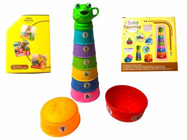 Toy baby stacking cups