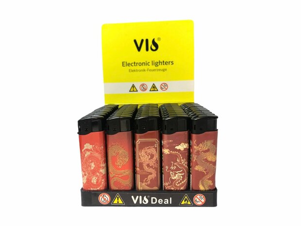 Aanstekers Klik 50 stuks met Dragon print