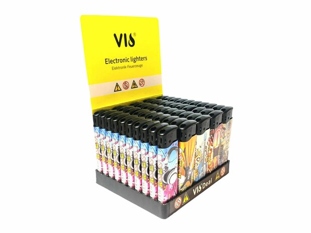 Aanstekers Klik 50 stuks, Met instrumenten print
