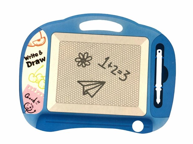 Kids magnetic color drawing board blue
