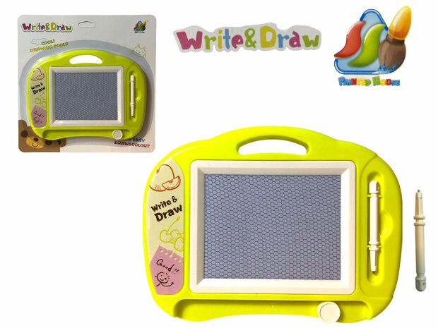Kids magnetic Color Drawing Board green
