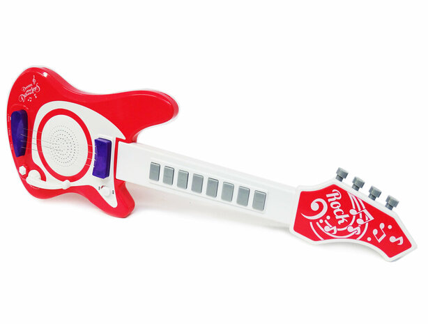 Toy electric music guitar with microphone - Music guitar + mic.