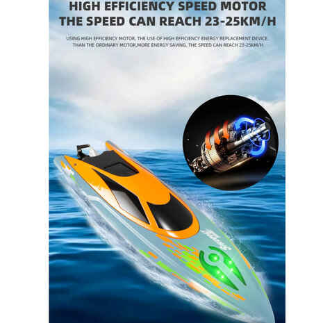 RC Boot - Speed Race Boat Maniac X - 20KM/U - 2.4Ghz afstand bestuurbaar - TKKJ H122