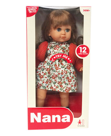 Nana pratende pop 35CM - speelgoed knuffel pop