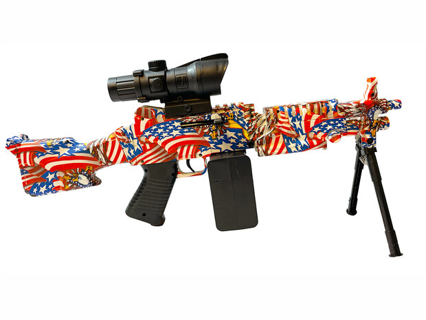 Gel Blaster- Elektrische orbeez geweer USA Eagle - compleet set incl. gel ballen - oplaadbaar - 80CM