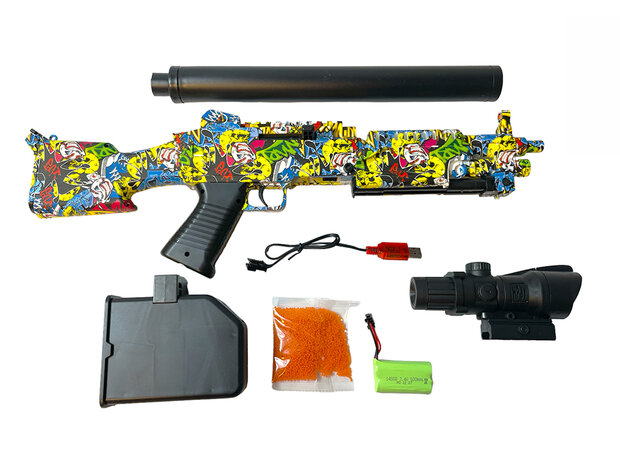 Gelblaster orbeez speelgoedpistool met oplader en koffers complete set. Vandaag besteld, morgen in huis!