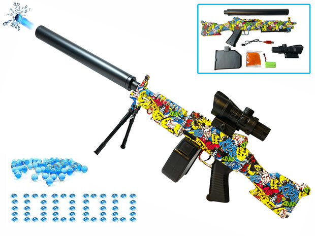 Gel blaster orbeez toy gun with charger and cases complete set. Ordered today, delivered tomorrow!