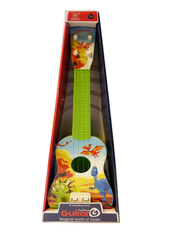 Dinosaurus gitaar - met 4 snaren - Speelgoed Guitar G - 54CM 
