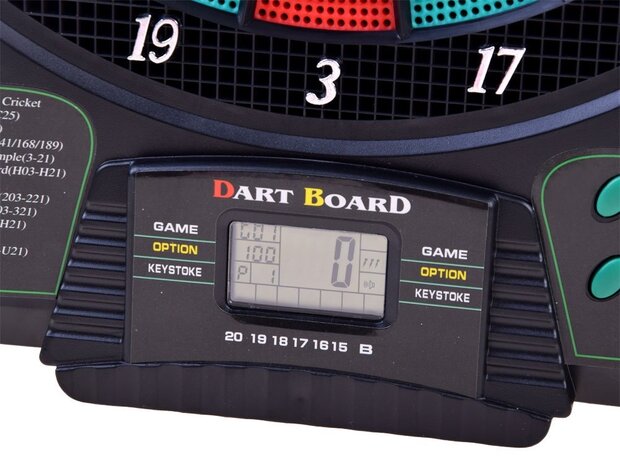 Elektronisch dartbord - incl. 6 pijlen - 36,5 cm