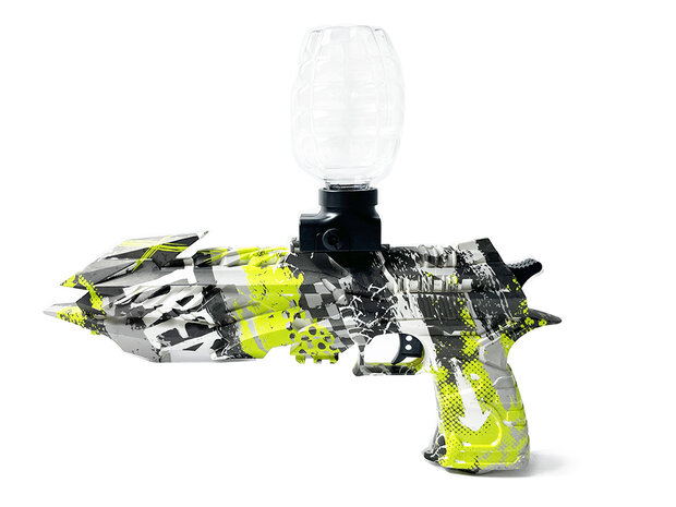 Gel Blaster- Elektrische pistool  - Green Graffiti  - compleet set incl. gel ballen - oplaadbaar - 43CM