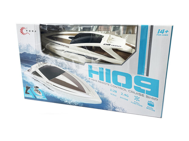 Rc Race boot - Luxury Cruises Boat - H109 - RTR Boot - 2.4GHZ - 20KM/U - 1:28