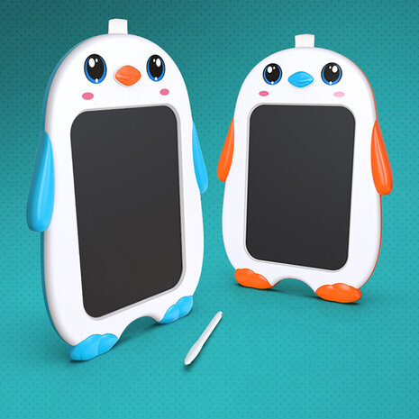 LCD Tekenbord Pingu&iuml;n- kindertekentablet - Draw pad - educatief speelgoed oranje