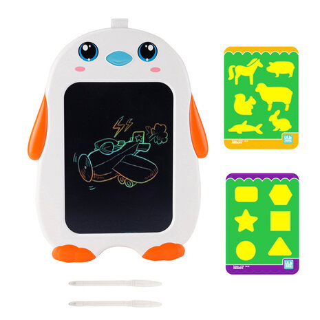 LCD Drawing Board Penguin - children&#039;s drawing tablet - Drawpad - educational toy orange