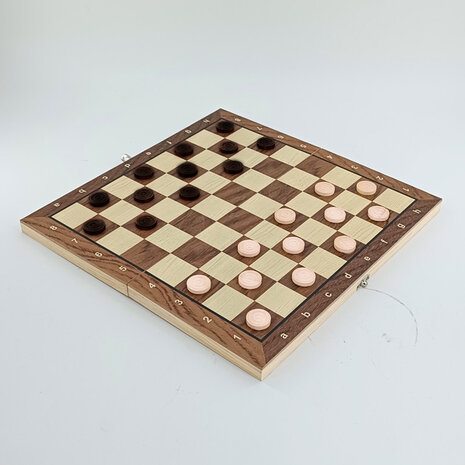 Magnetic game board - set 3in1 - Chess - checkers - backgammon - 34CM