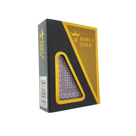 Speelkaart &nbsp;- waterdicht - 100% plastic - BOHUA GOLD - zwart