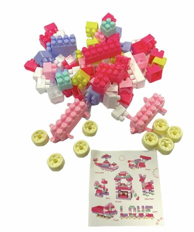 Building blocks in car packaging - 65 pieces of toy blocks