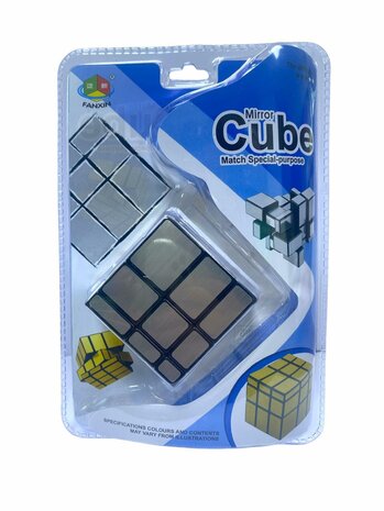 Mirror cube - breinbreker kubus 3x3x3 - QiYi cube zilver