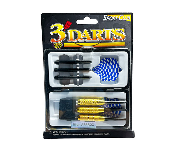Dartpijlen set van 3 stuks - Darten - Rood vlaggen - incl. darts shafts