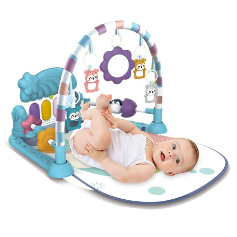 Baby-fitness deken - Baby speelmat - Viva Kids - Met Speeltjes En Piano - 0 jaar
