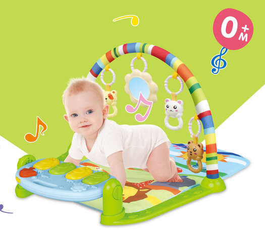 Babygym - Speelgoed baby mat - 0 jaar - Met Speeltjes En Piano - Viva Kids