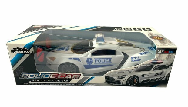 RC Police Car - afstand bestuurbare politieauto - wit