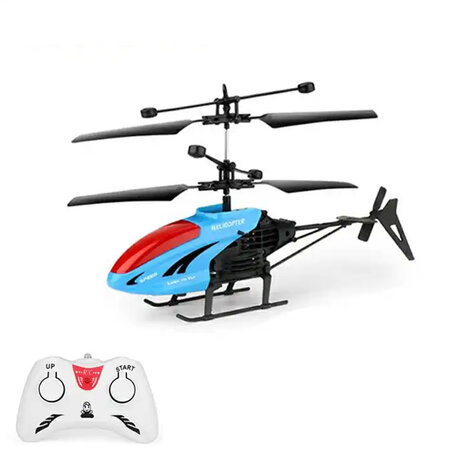 RC helicopter - controlled by hand and remote control - Black