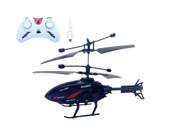 RC helicopter - controlled by hand and remote control 