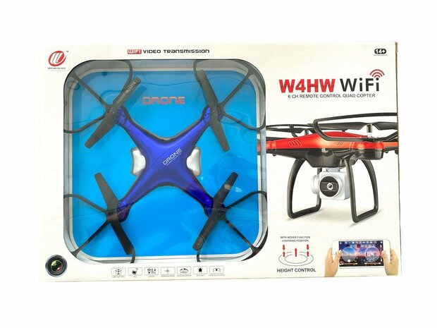 Drone met live camera - Wifi - app control - 2.4GHZ - Hover functie - wit