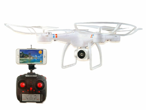 Drone met live camera - Wifi - app control - 2.4GHZ - Hover functie - Zwart