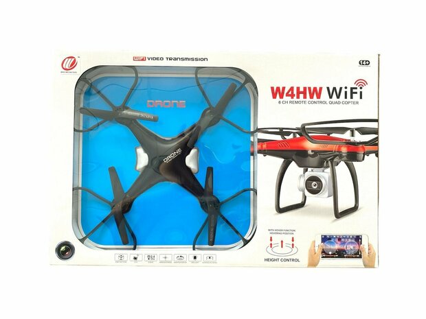 Drone with live camera - Wifi - app control - 2.4GHZ - Hover function - Blue