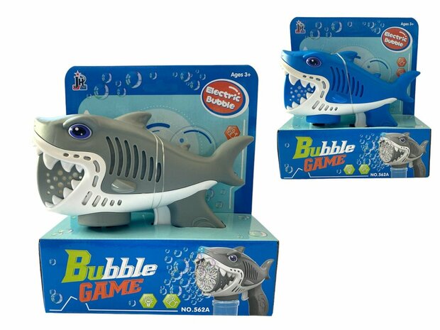 Bellenblaas speelgoed - Bubble Gun Shark - USB oplaadbaar