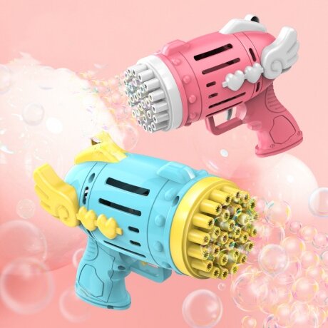 Bubble Angle machine - bubble blowing machine - 28 hole - Pink
