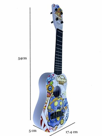 Speelgoed Gitaar - 4 snaren - 54CM - Music Cool Guitar - kindergitaar
