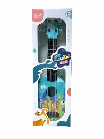 Dinosaurus gitaar - 4 snaren - 54CM - Music Guitar - kindergitaar
