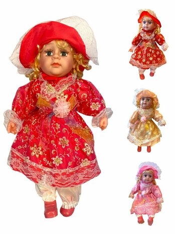 Cuddly doll - Cute and soft doll with sound - 57 CM Pink