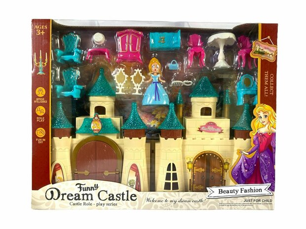 Prinsessenkasteel - Dream Castle - incl. accessoires en prinsesje 