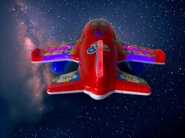 Super Aircraft - Speelgoed vliegtuig  - licht en geluiden 20CM