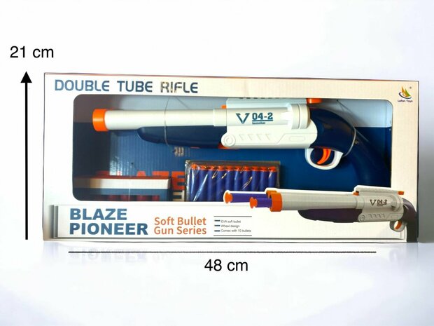 Plaze Pioneer - Elite darts - Blaster - zacht rubberen darts speelgoed - 42 cm