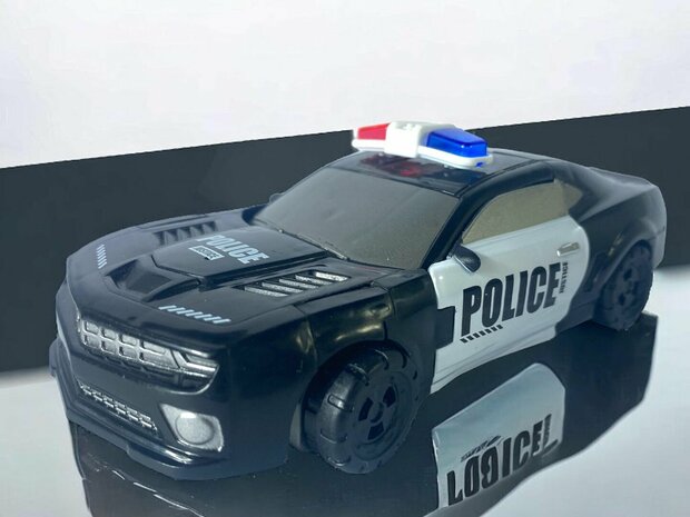 Transform Optimus Prime - Politie Deformation auto en robot - 2 in 1