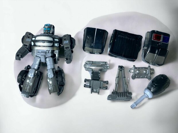 Mecha Optimus Prime Politie robot - DIY - Deformation robot en auto - 2 in 1