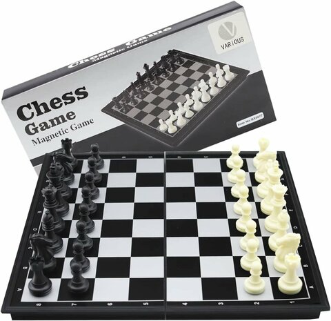 Schaakbord - Chess - magnetisch opvouwbaar bord - schaakspel 30CM