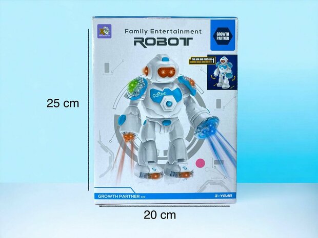 ROBOT - interactieve speelgoed robot - licht en geluidseffecten 25CM