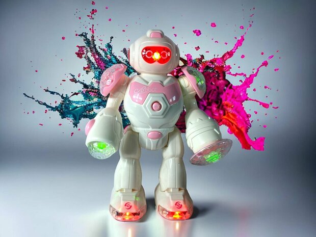 ROBOT - interactieve speelgoed robot - licht en geluidseffecten 25CM