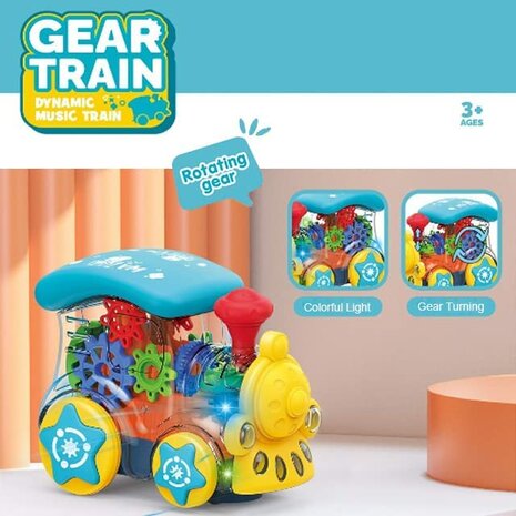 Gear Train - speelgoed trein - met muziek en lichtjes - Bump&amp;GO 