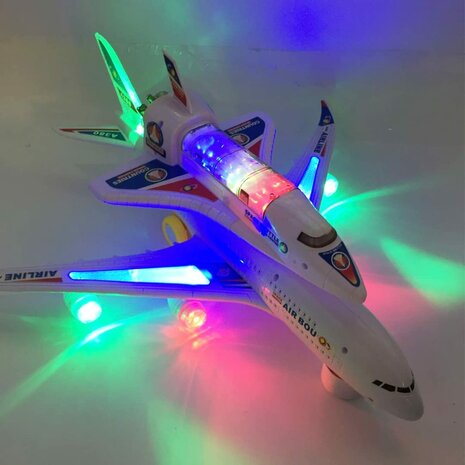 Space Shuttle - speelgoed vliegtuig - met geluid en kan bewegen - 44CM 