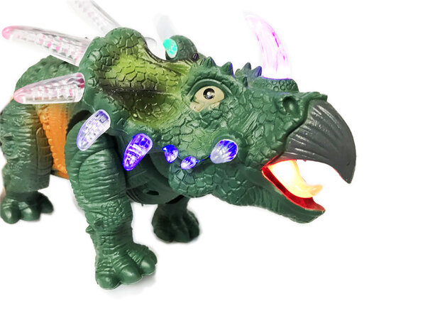 Ceratopia  - interactieve dinosaurus speelgoed - met licht en dino geluiden 35CM
