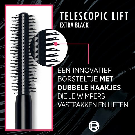 L&#039;Or&eacute;al Paris Telescopic Lift Mascara - gelifte wimpers en volume - Extra Black - 9,9ML