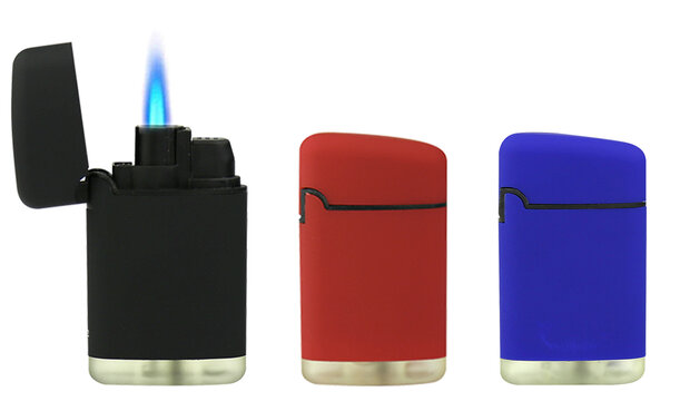 Jet Flame Unilite lighters - turbo lighter - 3 pieces in display - 3 soft color