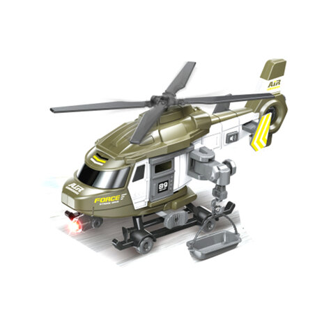 Army Force - speelgoed gevechtshelikopter - chopper - met licht en geluid 29CM